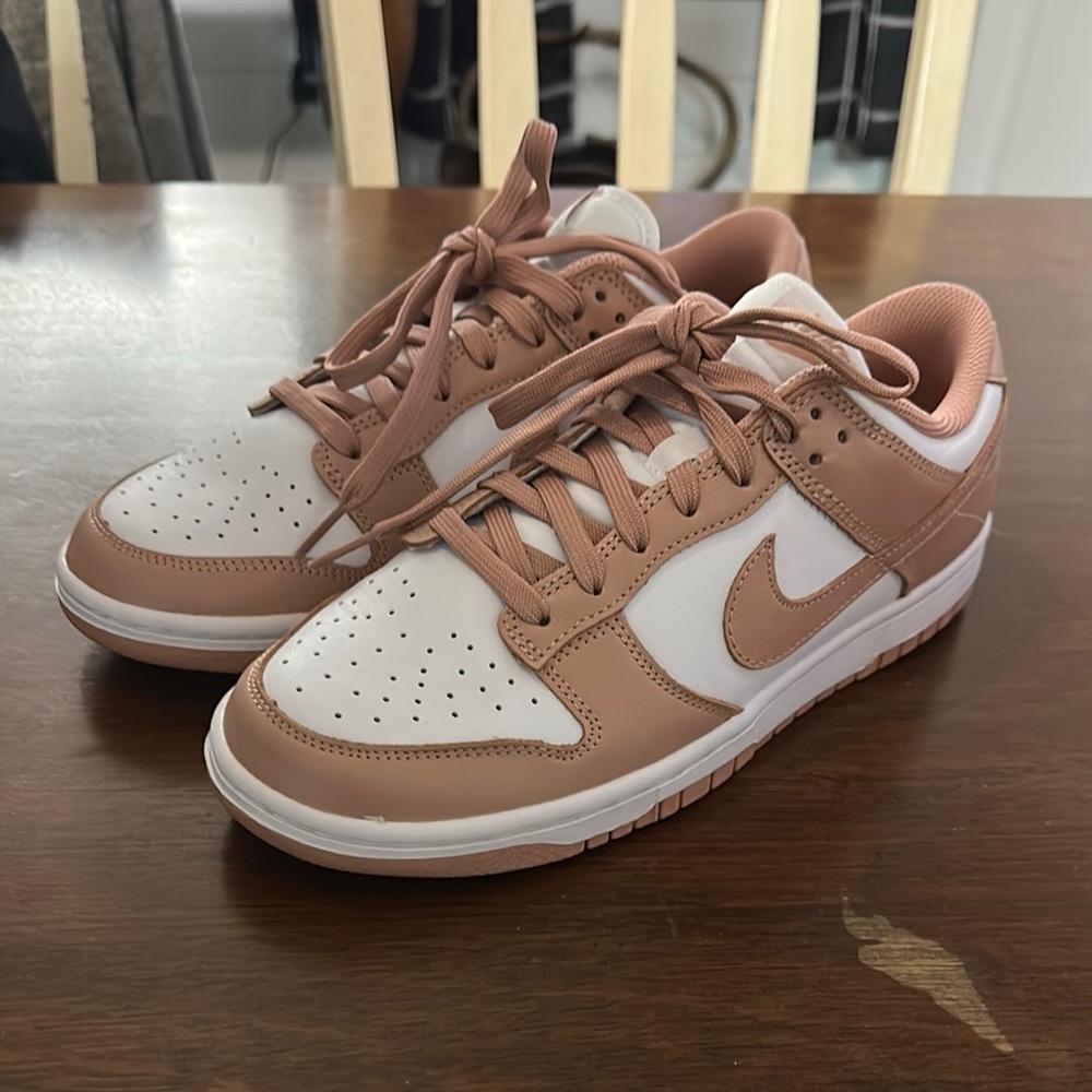 Nike Women's Pink and White Sneakers